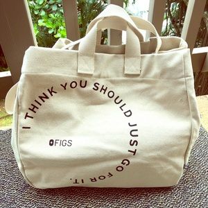 FIGS Natural Canvas Tote - NWT *hard to find*